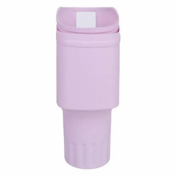 Funda protectora de silicona con soporte para teléfono para Stanley Tumbler 40 Oz - Morado