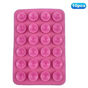 Ventosa Silicona Soporte Adhesivo para Teléfonos Ventosa Antideslizante Espejo Ducha Soporte Teléfono - Rosa