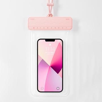 Funda estanca con mecanismo deslizante para smartphone - 7.2" - Rosa