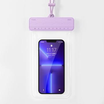 Funda estanca con mecanismo deslizante para smartphone - 7.2" - Violeta