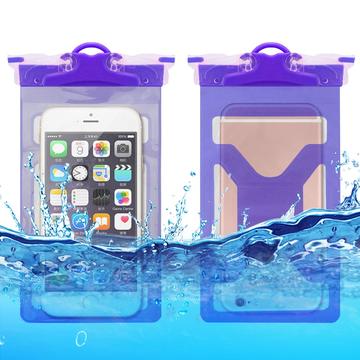 Funda estanca universal IPX8 de PVC blando - 6.5" - Morado