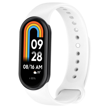 Correa de Silicona Suave para Xiaomi Smart Band 8 - Blanco