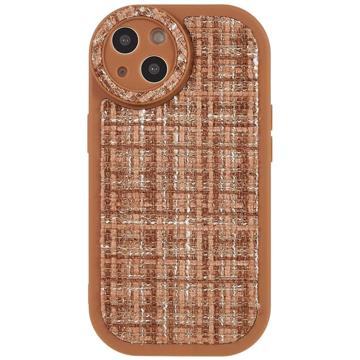 Carcasa de TPU Canvas para iPhone 14 Plus - Marrón