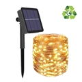 Guirnaldas de Luces LED Solares Impermeables IP67 - 12m - Amarillo