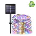 Guirnaldas de Luces LED Solares Impermeables IP67 - 32m - Colores Vivos