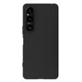 Carcasa de TPU Anti-Huellas Dactilares Mate para Sony Xperia 1 VI - Negro