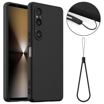 Funda de Silicona Líquida para Sony Xperia 1 VI - Compatible con MagSafe - Negro