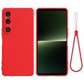 Funda de Silicona Líquida para Sony Xperia 1 VI - Rojo