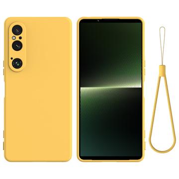 Funda de Silicona Líquida para Sony Xperia 1 VI - Amarillo