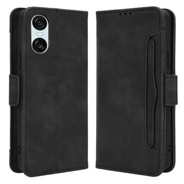 Funda Estilo Cartera Cardholder Serie para Sony Xperia 10 VI - Negro