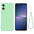 Funda de Silicona Líquida para Sony Xperia 10 VI - Verde