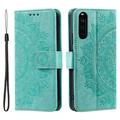 Funda Mandala Series para Sony Xperia 10 VI - Estilo Cartera - Verde