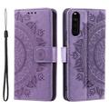 Funda Mandala Series para Sony Xperia 10 VI - Estilo Cartera - Púrpura