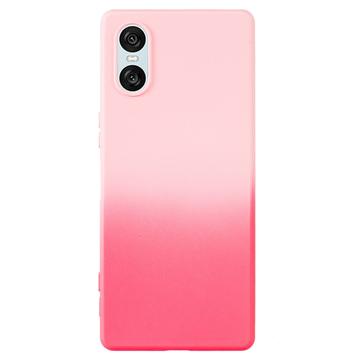 Funda TPU Ombre para Sony Xperia 10 VI - Rosa Fuerte / Rosa