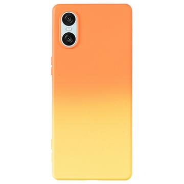 Funda TPU Ombre para Sony Xperia 10 VI - Naranja / Amarillo