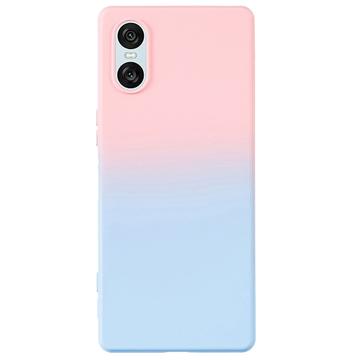 Funda em TPU Ombre para Sony Xperia 10 VI - Rosa / Azul