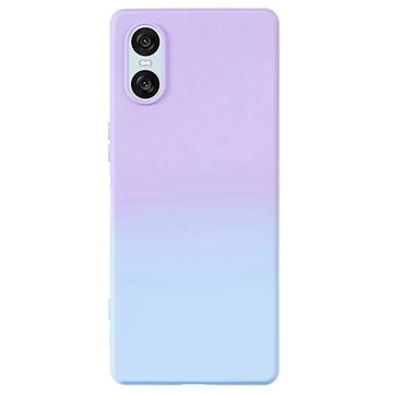 Funda TPU Ombre Sony Xperia 10 VI - Morado / Azul