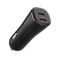 Spigen EV502 ArcStation Essential Cargador de Coche - 50W, 2xUSB-C - Negro