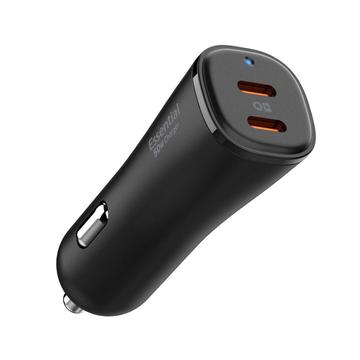 Spigen EV502 ArcStation Essential Cargador de Coche - 50W, 2xUSB-C - Negro