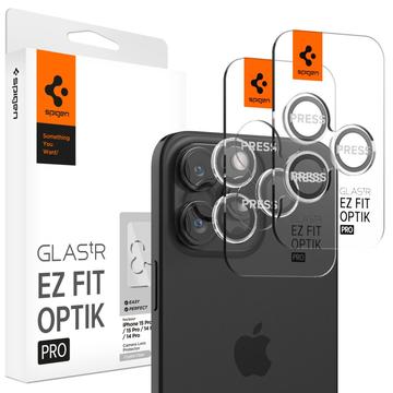 Spigen Glas.tR Ez Fit Optik Pro Protector para Lente de Cámara para iPhone 16 Pro/16 Pro Max - Claro