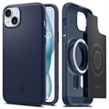 Funda Híbrida Spigen Mag Armor para iPhone 15 - Azul Marino