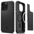 Funda Híbrida Spigen Mag Armor para iPhone 15 Pro - Negro Mate