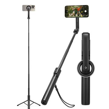 Spigen S580W Selfie Stick / Trípode Largo - Compatible con MagSafe - Negro