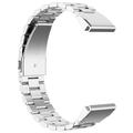 Correa de acero inoxidable para Garmin QuickFit 22mm / Garmin Fenix 7 / 7 Pro / 6 Three Beads Watch Band - Plata