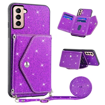 Carcasa con Tarjetero para Samsung Galaxy S23+ 5G Stardust - Púrpura