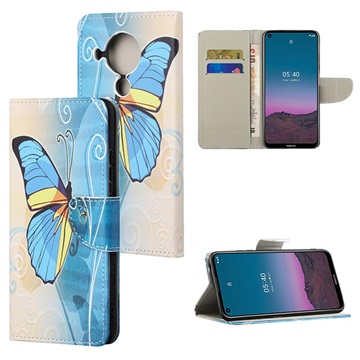 Funda Estilo Cartera Style Series para Huawei P20 Pro - Mariposas / Círculos