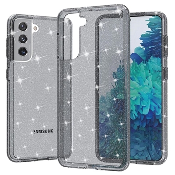 Funda Híbrida Stylish Glitter Series para Samsung Galaxy S21 5G - Gris