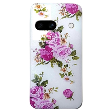 Carcasa de TPU Stylish Ultra Fina para Google Pixel 8a - Flor rosa