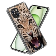 Carcasa de TPU Stylish Ultra Fina para iPhone 15 - Leopardo