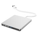 Unidad de CD/DVD-RW externa superfina para MacBook y Windows - USB 3.0