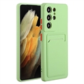 Carcasa de TPU con Tarjetero para Samsung Galaxy S23 Ultra 5G - Verde