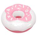 TTQ-1 Juguete masticable para perros con forma de donut que chirría - Rosa