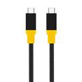 Cable Tactical BlackBird USB4 Tipo-C - 1m - Negro / Amarillo