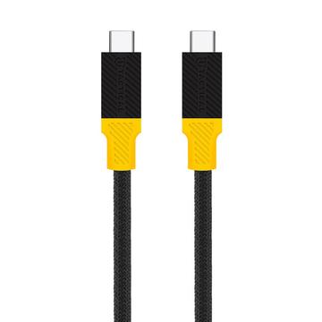 Cable Tactical BlackBird USB4 Tipo-C - 1m - Negro / Amarillo