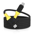 Cable Tactical MagRope USB-C a USB-C - Cable de carga rápida duradero - 1m - Negro / Amarillo