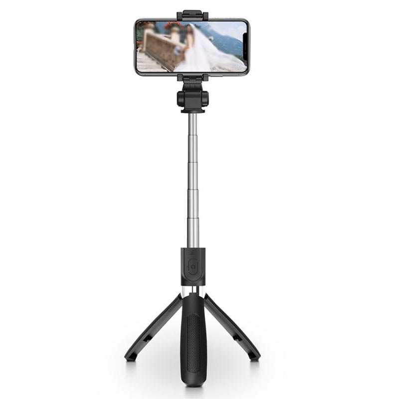 Palo Selfie TE5024 NE Palo Selfie Tripode flexible 360 Bluetooth Para movil  3.5-6.5 Pulgadas,Negro - Fundas personalizas para Móvil