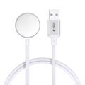 Tech-Protect MC02 UltraBoost Cargador magnético para Apple Watch con cable USB-A - 1m - Blanco