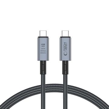 Tech-Protect UltraBoost Max USB 4.0 Type-C Cable - PD240W, 1m, 8K 40Gbps - Gris