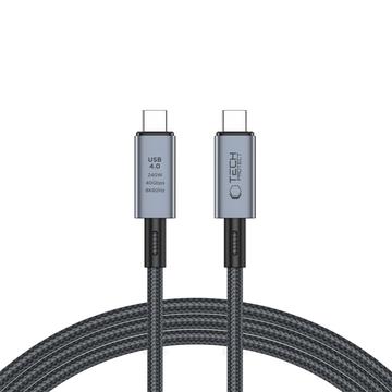 Tech-Protect UltraBoost Max USB 4.0 Type-C Cable - PD240W, 2m, 8K 40Gbps - Gris