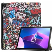 Funda Inteligente de Tres Pliegues para Lenovo Tab M10 Gen 3 - Grafito