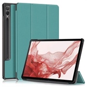 Funda Inteligente de Tres Pliegues para Samsung Galaxy Tab S9+ - Verde