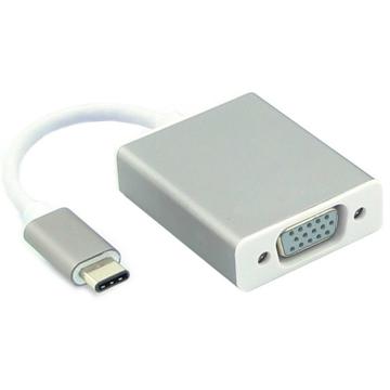 Adaptador Portátil USB-C / VGA - Full HD 1080p - Plateado