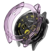 Carcasa Ultradelgada de TPU para Huawei Watch GT 4 - 46mm - Púrpura Transparente