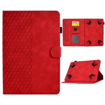 Funda Folio Universal 3D Pattern Smart Tablet - 10" - Rojo