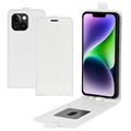 Funda con Tapa Vertical para iPhone 15 Plus - Blanco