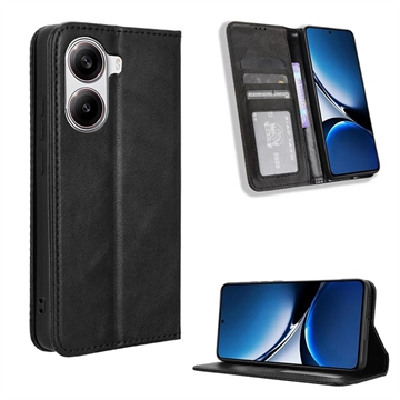 Funda de cartera con cierre magnético para Xiaomi Redmi Turbo 4/Poco X7 Pro - Negro